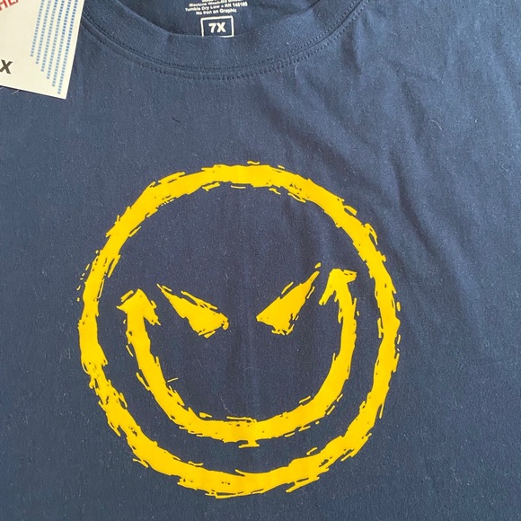 NWT Headlocks Big Man Sizes 4X or 7X navy smiley - Picture 4 of 5